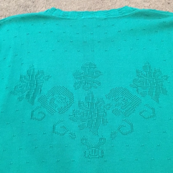 Vintage Sweater Floral Dolman Sleeve Sweater Vest Lightweight Size Large - Picture 8 of 8